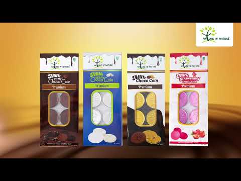 Nature ''n'' nature gold coin milk chocolates in different p...