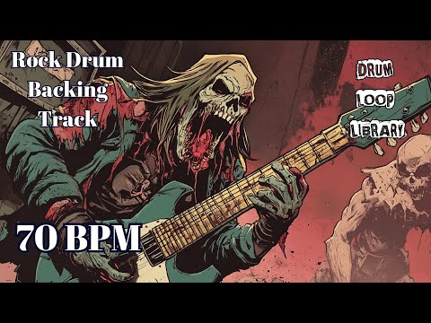 70 BPM Rock Drum Track – Slow, Steady Groove