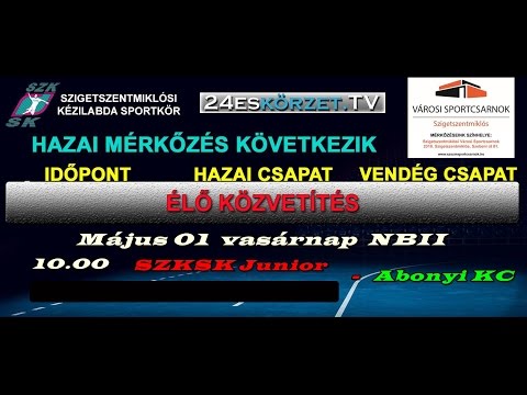 SZKSK - Abonyi KC NBII junior férfi kézilabda mérkőzés