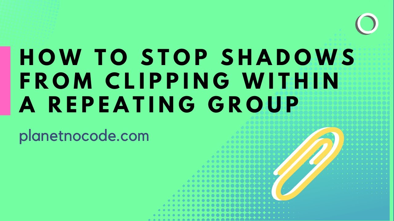 How to stop shadows from clipping within a repeating group thumbnail