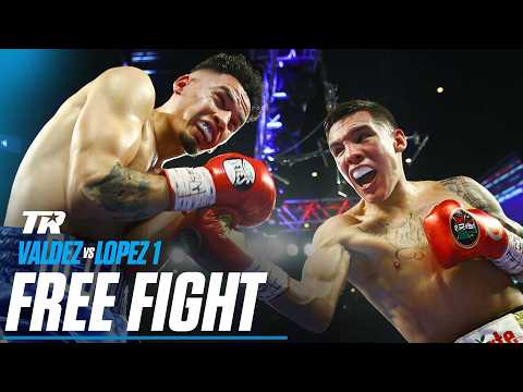 Watch Oscar Valdez And Adam Lopez Exchange Knockdowns | FREE FIGHT