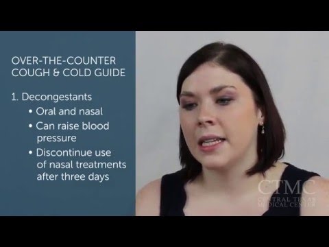 Your over-the-counter cough and cold guide