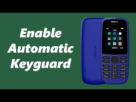 How To Turn On Automatic Keyguard In Nokia Phone - Nokia 105, 105 4G, 106, 225, 3310, 110, 8110