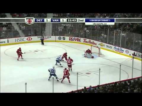 Vancouver Canucks vs Detroit Red Wings Highlights 11/6/10