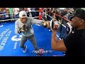 SHAWN PORTER THROWING FAST POWERFUL 4 PUNCH COMBOS DURING MITT WORKOUT FOR YORDENIS UGAS