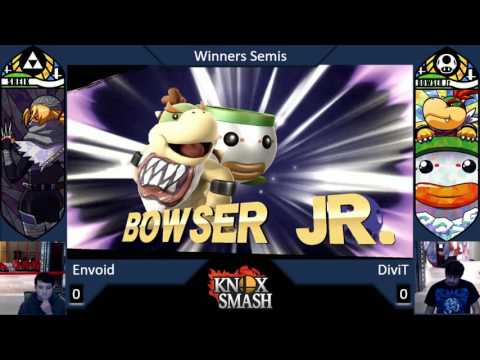 Envoid (Sheik) vs DiviT (Bowser Jr) - Winners Semis - Knox Smash Weekly 12/12/16