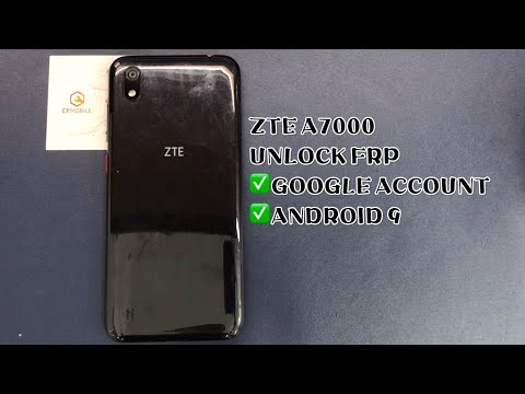 ZTE A7000 UNLOCK FRP ANDROID 9 ｜GOOGLE ACCOUNT