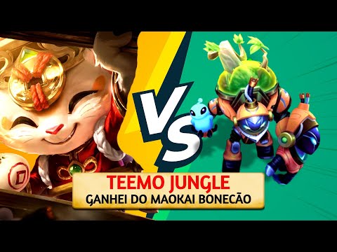 Teemo Jungle vs Maokai o top 1 Bonecão da jungle atual - League of Legends 2023