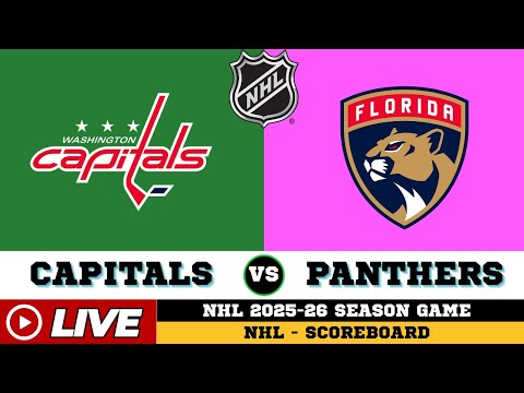 🔴LIVE : Florida Panthers Vs Washington Capitals | NHL 2026 | NHL Live SCOREBOARD