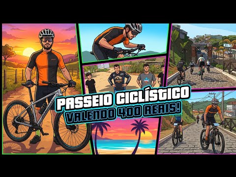 Perdi o freio no início da descida. Passeio ciclistico valendo R$400,00 ! 