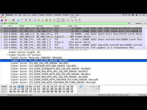07 Overview of the cipher suites in Wireshark