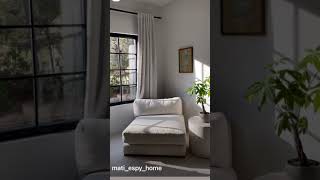 I didn’t realize reading nook could be more fancy and relaxing #interiordesign #readingcorner