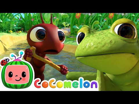 Row, Row, Row Your Boat Ants! | CoComelon Furry Friends | Animals for Kids