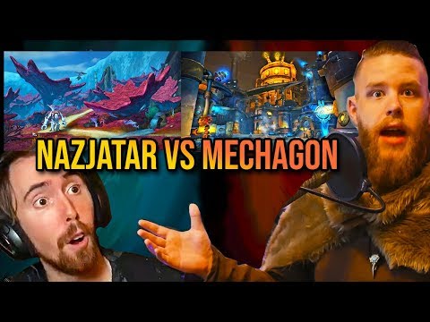 Asmongold Comments On Mechagon vs Nazjatar (WoW Patch 8.2) - Nixxiom