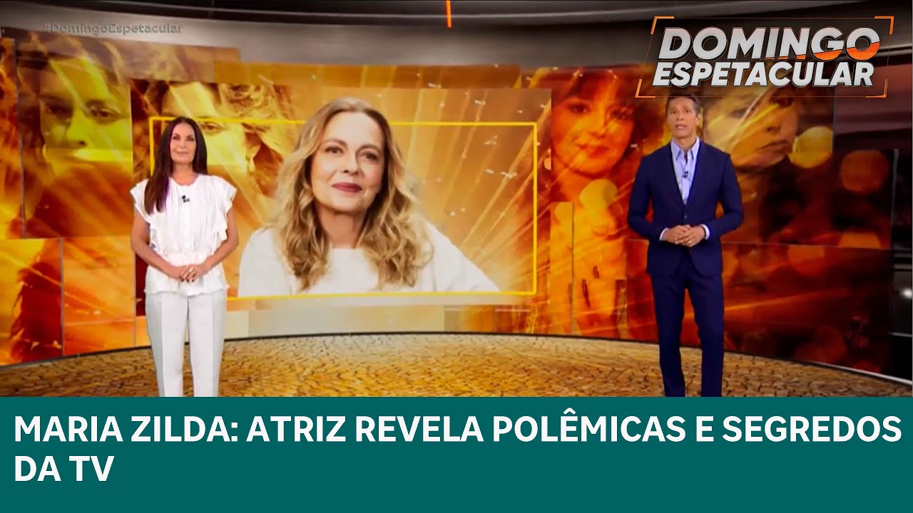 Atriz Maria Zilda fala sobre a carreira e revela os segredos da televisão | Domingo Espetacular