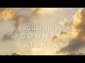 Billboard Top 60 Country Airplay Chart Aug10 2019