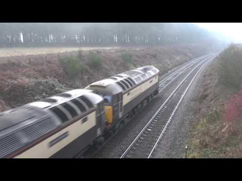 57312, 57305, 37422, 5937 and 57007 on 5Z71, Norwich - Derby