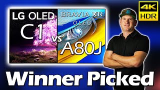 Sony A80J vs LG C1 OLED Battle of the Year - Winner Picked
