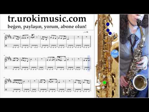 Saksafon tenor dersleri İrem Derici - Kalbimin Tek Sahibine Bölüm#2 um-723