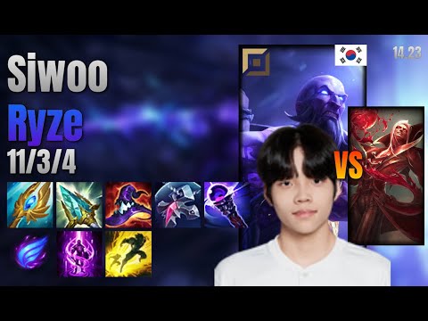 Siwoo Top Ryze vs Vladimir lol KR solo rank Full Game 14.23 | 시우 라이즈 vs 블라디미르