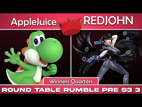 RTR Pre S03 Finale | AppleJuice (Yoshi) vs REDJOHN (Bayonetta) | Winners Quarters | SSBU Ultimate