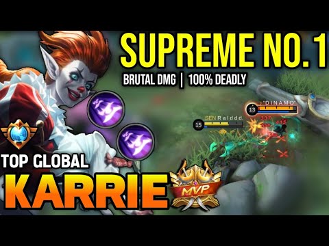 KARRIE BEST BUILD 2023 | TOP GLOBAL KARRIE GAMEPLAY | MOBILE LEGENDS✓