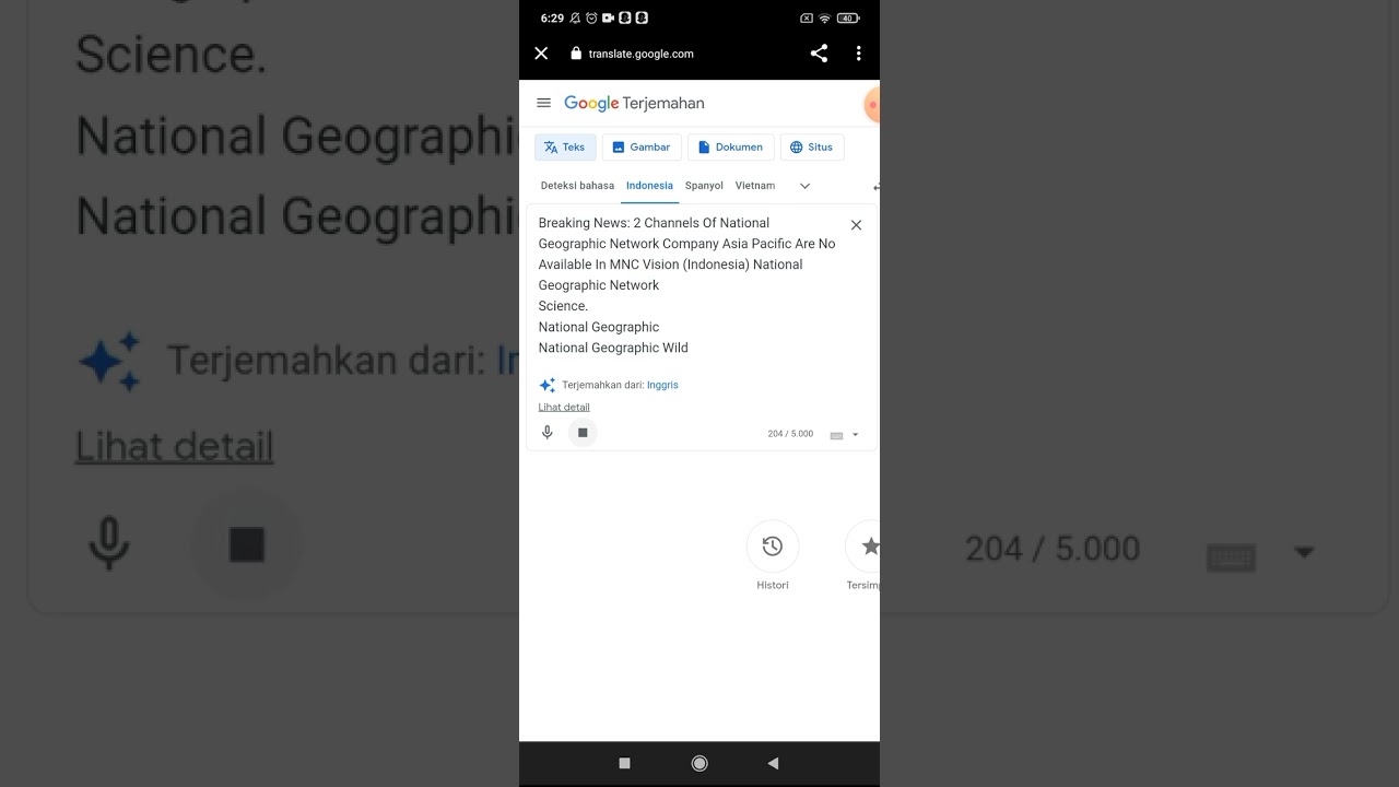BREAKING NEWS: 2 Channels of National Geographic Network Asia Company Shutdown in MNC Vision (ID)