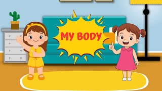 🧍‍♀️ My Body | 🗣️ English Conversation for Kids | 👁️ Learn Body Parts Vocabulary