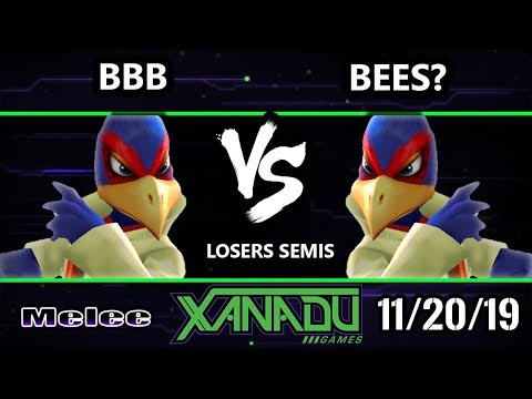 S@X 329 SSBM - BBB (Falco, Jigglypuff) Vs. Bees? (Falco) Smash Melee Losers Semis