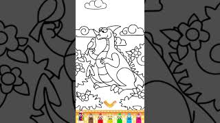 Colouring Video For Kids | Colouring pages Happy Dragon hindi/urdu | Art Mania