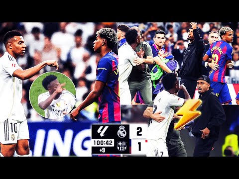 LA GROSSE ALTERCATION ENTRE VINICIUS ET LAMINE YAMAL... REAL MADRID 2-1 BARÇA : MBAPPÉ ! (bonus)