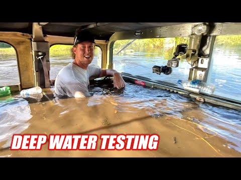 Testing Our HUMVEE To NEW Depths!!! Is It Ready To Drive Completely Underwater???