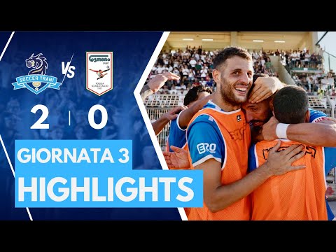 🎥⚪️🔵 𝐇𝐈𝐆𝐇𝐋𝐈𝐆𝐇𝐓𝐒 SOCCER TRANI - COSMANO FOGGIA