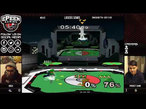 Smash @ TTH - Oreo (Falco) Vs. Pocket Sand (Luigi) - Melee (Losers Semis)