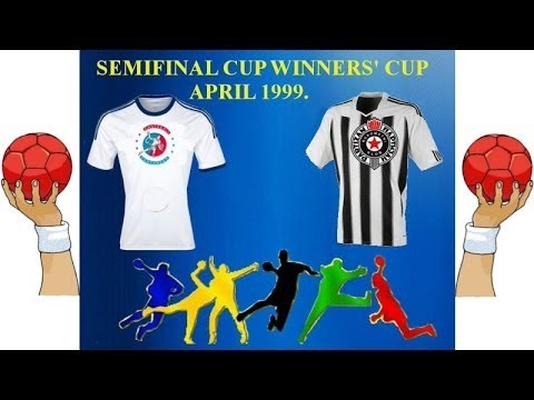 Handball гандбол1999 RK Partizan Beograd Teca Santander Caja Cantabbria  Cup Winners' Cup semi final