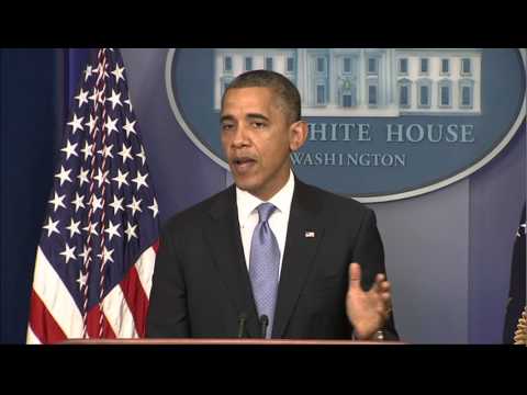 President Obama's full statement on Hurricane Sandy
