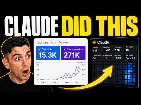Video Thumbnail: Claude AI SEO: How I Went from 0 to 277 Clicks a Day!