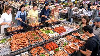 SEA FOOD HEAVEN!  BIGGEST SEAFOOD MARKET WITH GIANT LOBSTER & PRAWN | 