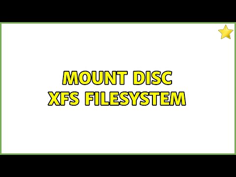Ubuntu: Mount disc Xfs filesystem