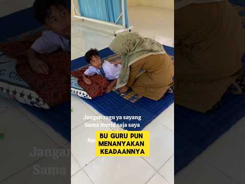 momen haru ketika buk guru cantik bangunin murid yang ketiduran ‼️‼️#gurucantik #guru #murid #haru