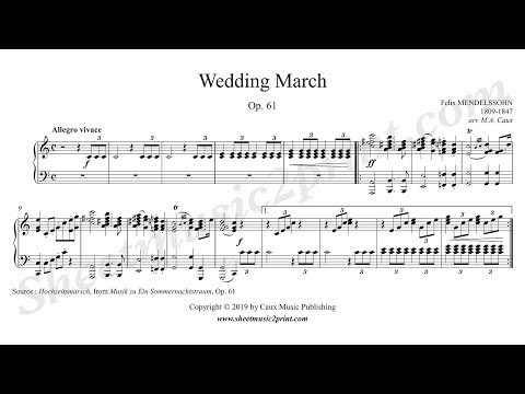 Mendelssohn : Wedding March, Op. 61