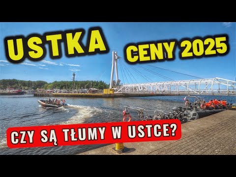 Ustka 2025 – Spacer po mieście i plaży, ceny lodów, gofrów, ryb | Wakacje nad Bałtykiem