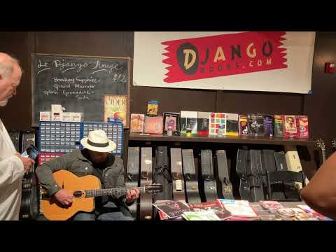 Samson Schmitt demos a 1971 Favino Enrico Macias at DjangoFest NW