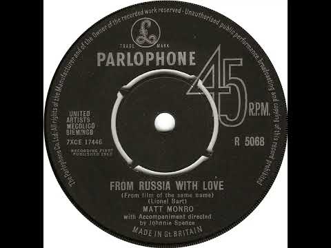 UK New Entry 1963 (241) Matt Monro - From Russia With Love