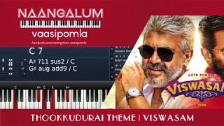 Download lagu Thookkudurai Theme | Viswasam Songs | Ajith Kumar, Nayanthara | D Imman | Siva | Keyboard Lesson mp3