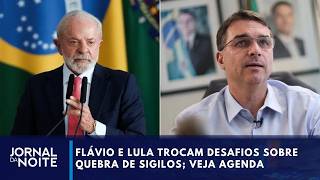 Dia dos Candidatos: Flávio e Lula trocam desafios sobre quebra de sigilos | Jornal da Noite