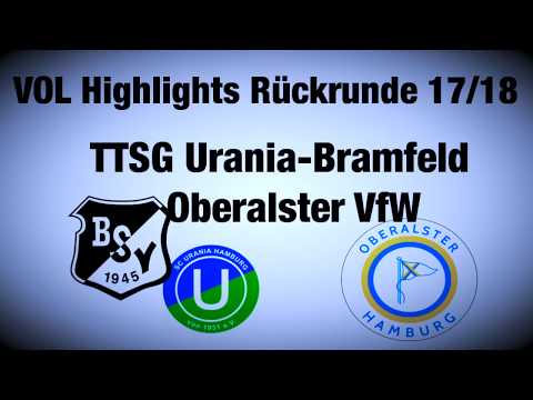 Tischtennis Verbandsoberliga Nord TTSG Urania-Bramfeld - Oberalster VfW, 04.02.2018