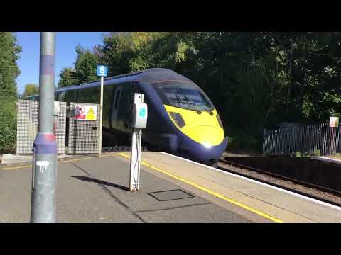 Class 395 javelin  Passes Chilham Station.