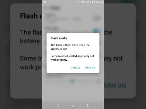 LG K30 Notification Light - How to turn on