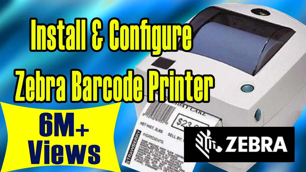 How to Install and Configure zebra barcode printer GC420T